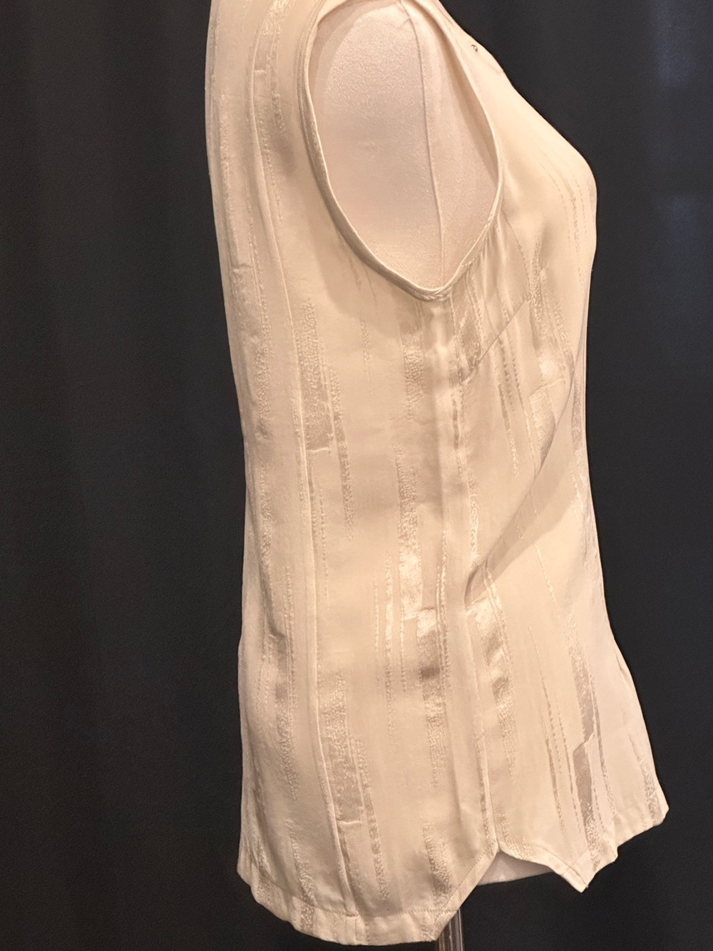 Golden Goose 100% Silk Sleeveless Top Champagne – NWT /made in Italy - Picture 6 of 13